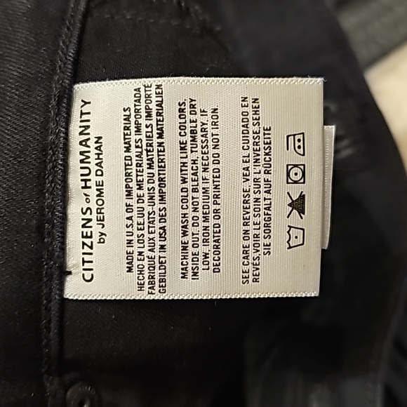 Citizens of Humanity Fleetwood Crop High-Rise Flare Jeans In black Astoria Sz 27 - Picture 8 of 11